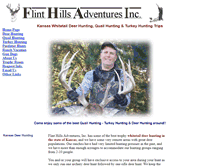 Tablet Screenshot of flinthillsadventures.com